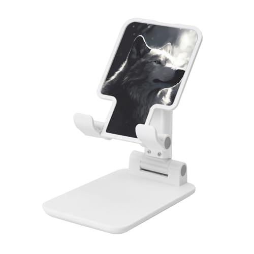 TRSGKSQP Faltbarer Telefonständer für Schreibtisch, Winkel, höhenverstellbar, Handy-Halterung, tragbare Handyhalterung, Winterwolf, Desktop-Dock, Tablet-Ständer, kompatibel mit allen Handys TRSGKSQP Faltbarer Telefonständer für Schreibtisch, Winkel, höhenverstellbar, Handy-Halterung, tragbare Handyhalterung, Winterwolf, Desktop-Dock, Tablet-Ständer, kompatibel mit allen Handys von TRSGKSQP