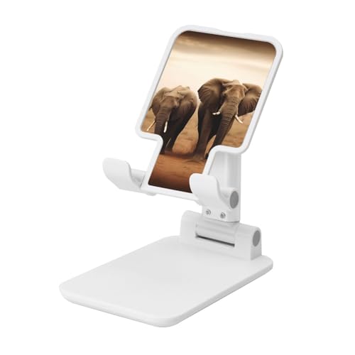 TRSGKSQP Faltbarer Telefonständer für Schreibtisch, Winkel, höhenverstellbar, Handy-Halterung, tragbare Handyhalterung, wilde Tiere, Elefanten, Desktop-Dock, Tablet-Ständer, kompatibel mit allen TRSGKSQP Faltbarer Telefonständer für Schreibtisch, Winkel, höhenverstellbar, Handy-Halterung, tragbare Handyhalterung, wilde Tiere, Elefanten, Desktop-Dock, Tablet-Ständer, kompatibel mit allen von TRSGKSQP