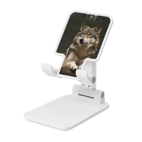 TRSGKSQP Faltbarer Telefonständer für Schreibtisch, Winkel, höhenverstellbar, tragbar, Handy-Halterung, grauer Wolf, Desktop-Dock-Tablet-Ständer, kompatibel mit allen Handys TRSGKSQP Faltbarer Telefonständer für Schreibtisch, Winkel, höhenverstellbar, tragbar, Handy-Halterung, grauer Wolf, Desktop-Dock-Tablet-Ständer, kompatibel mit allen Handys von TRSGKSQP