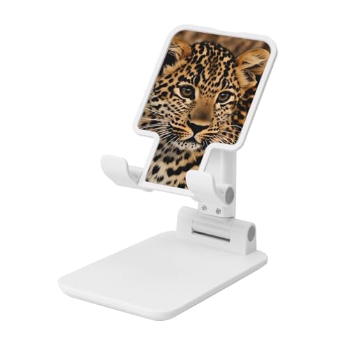 TRSGKSQP Faltbarer Telefonständer für Schreibtisch, Winkel, höhenverstellbar, tragbar, Handy-Halterung, niedlicher Leoparden-Desktop-Dock-Tablet-Ständer, kompatibel mit allen Handys TRSGKSQP Faltbarer Telefonständer für Schreibtisch, Winkel, höhenverstellbar, tragbar, Handy-Halterung, niedlicher Leoparden-Desktop-Dock-Tablet-Ständer, kompatibel mit allen Handys von TRSGKSQP