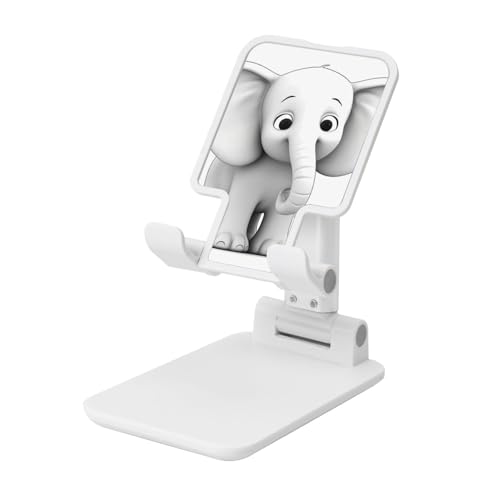 TRSGKSQP Faltbarer Telefonständer für Schreibtisch, Winkel, höhenverstellbar, tragbar, für Mobiltelefone, weißer Elefant, Desktop-Dock, Tablet-Ständer, kompatibel mit allen Handys TRSGKSQP Faltbarer Telefonständer für Schreibtisch, Winkel, höhenverstellbar, tragbar, für Mobiltelefone, weißer Elefant, Desktop-Dock, Tablet-Ständer, kompatibel mit allen Handys von TRSGKSQP