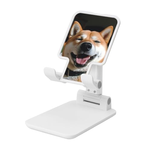 TRSGKSQP Faltbarer Telefonständer für Schreibtisch, Winkel, höhenverstellbar, tragbare Handyhalterung, Shiba Inu, Smile Tongue Out Desktop-Dock, Tablet-Ständer, kompatibel mit allen Handys TRSGKSQP Faltbarer Telefonständer für Schreibtisch, Winkel, höhenverstellbar, tragbare Handyhalterung, Shiba Inu, Smile Tongue Out Desktop-Dock, Tablet-Ständer, kompatibel mit allen Handys von TRSGKSQP