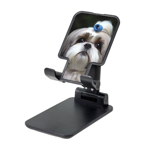 TRSGKSQP Faltbarer Telefonständer für Schreibtisch, Winkel, höhenverstellbar, tragbare Handyhalterung, Shih Tzu Hund, Desktop-Dock, Tablet-Ständer, kompatibel mit allen Handys TRSGKSQP Faltbarer Telefonständer für Schreibtisch, Winkel, höhenverstellbar, tragbare Handyhalterung, Shih Tzu Hund, Desktop-Dock, Tablet-Ständer, kompatibel mit allen Handys von TRSGKSQP