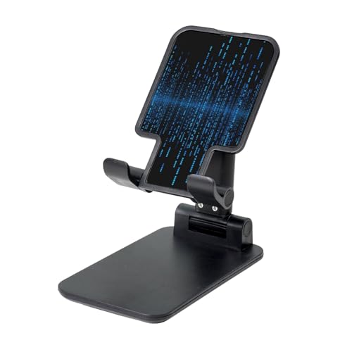 TRSGKSQP Faltbarer Telefonständer für Schreibtisch, Winkel, höhenverstellbar, tragbare Handyhalterung, die blaue Binärmatrix, Desktop-Dock, Tablet-Ständer, kompatibel mit allen Handys TRSGKSQP Faltbarer Telefonständer für Schreibtisch, Winkel, höhenverstellbar, tragbare Handyhalterung, die blaue Binärmatrix, Desktop-Dock, Tablet-Ständer, kompatibel mit allen Handys von TRSGKSQP