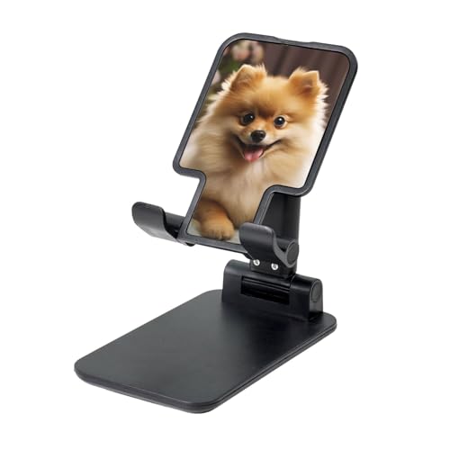 TRSGKSQP Faltbarer Telefonständer für Schreibtisch, Winkel, höhenverstellbar, tragbare Handyhalterung, niedlicher Zwergspitzhund, Desktop-Dock, Tablet-Ständer, kompatibel mit allen Handys TRSGKSQP Faltbarer Telefonständer für Schreibtisch, Winkel, höhenverstellbar, tragbare Handyhalterung, niedlicher Zwergspitzhund, Desktop-Dock, Tablet-Ständer, kompatibel mit allen Handys von TRSGKSQP