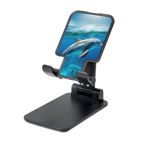 TRSGKSQP Faltbarer Telefonständer für Schreibtisch, Winkel, höhenverstellbar, tragbare Handyhalterung, schwimmender Delphin im blauen Meer, Desktop-Dock, Tablet-Ständer, kompatibel mit allen Handys TRSGKSQP Faltbarer Telefonständer für Schreibtisch, Winkel, höhenverstellbar, tragbare Handyhalterung, schwimmender Delphin im blauen Meer, Desktop-Dock, Tablet-Ständer, kompatibel mit allen Handys von TRSGKSQP