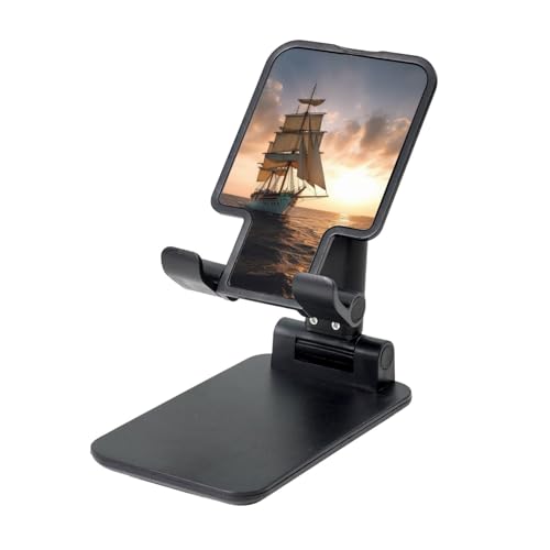 TRSGKSQP Faltbarer Telefonständer für Schreibtisch, Winkel, höhenverstellbar, tragbare Handyhalterung, weiß, Segelschiff bei Sonnenuntergang, Desktop-Dock, Tablet-Ständer, kompatibel mit allen Handys TRSGKSQP Faltbarer Telefonständer für Schreibtisch, Winkel, höhenverstellbar, tragbare Handyhalterung, weiß, Segelschiff bei Sonnenuntergang, Desktop-Dock, Tablet-Ständer, kompatibel mit allen Handys von TRSGKSQP