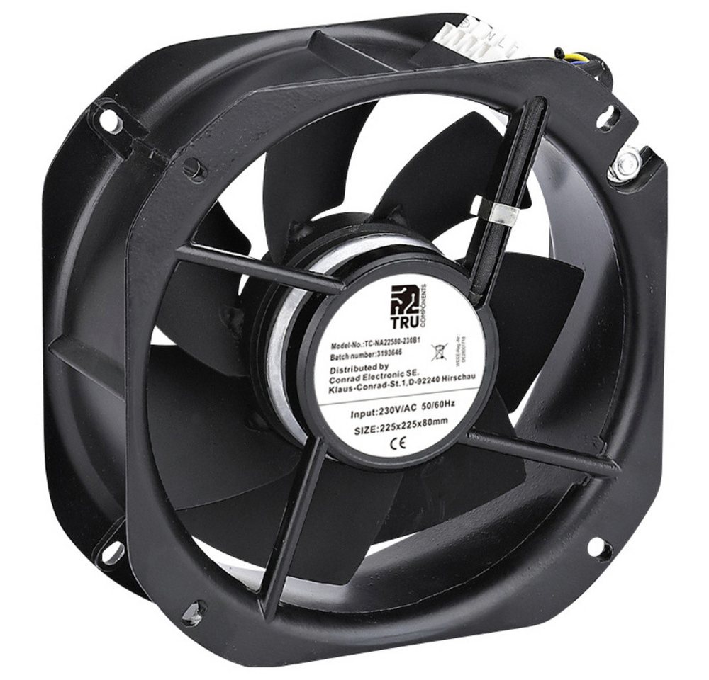 TRU COMPONENTS Gehäuselüfter TRU COMPONENTS TC-NA22580-230B1 Axiallüfter 230 V/AC 1150 m³/h (L x B TRU COMPONENTS Gehäuselüfter TRU COMPONENTS TC-NA22580-230B1 Axiallüfter 230 V/AC 1150 m³/h (L x B von TRU COMPONENTS