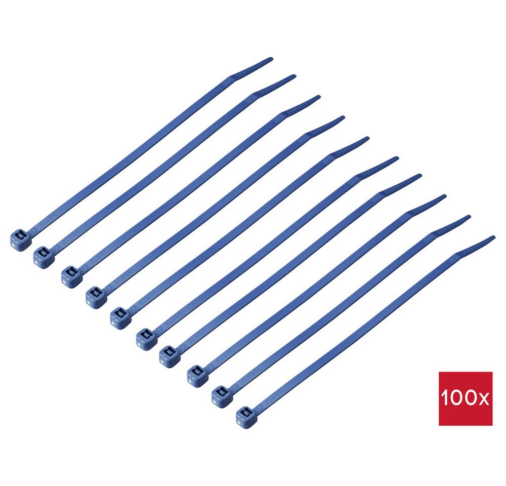TRU COMPONENTS Kabelbinder TRU COMPONENTS TC-12533344 Kabelbinder 150 mm 3.6 mm Blau Metall dete (TC-12533344) von TRU COMPONENTS