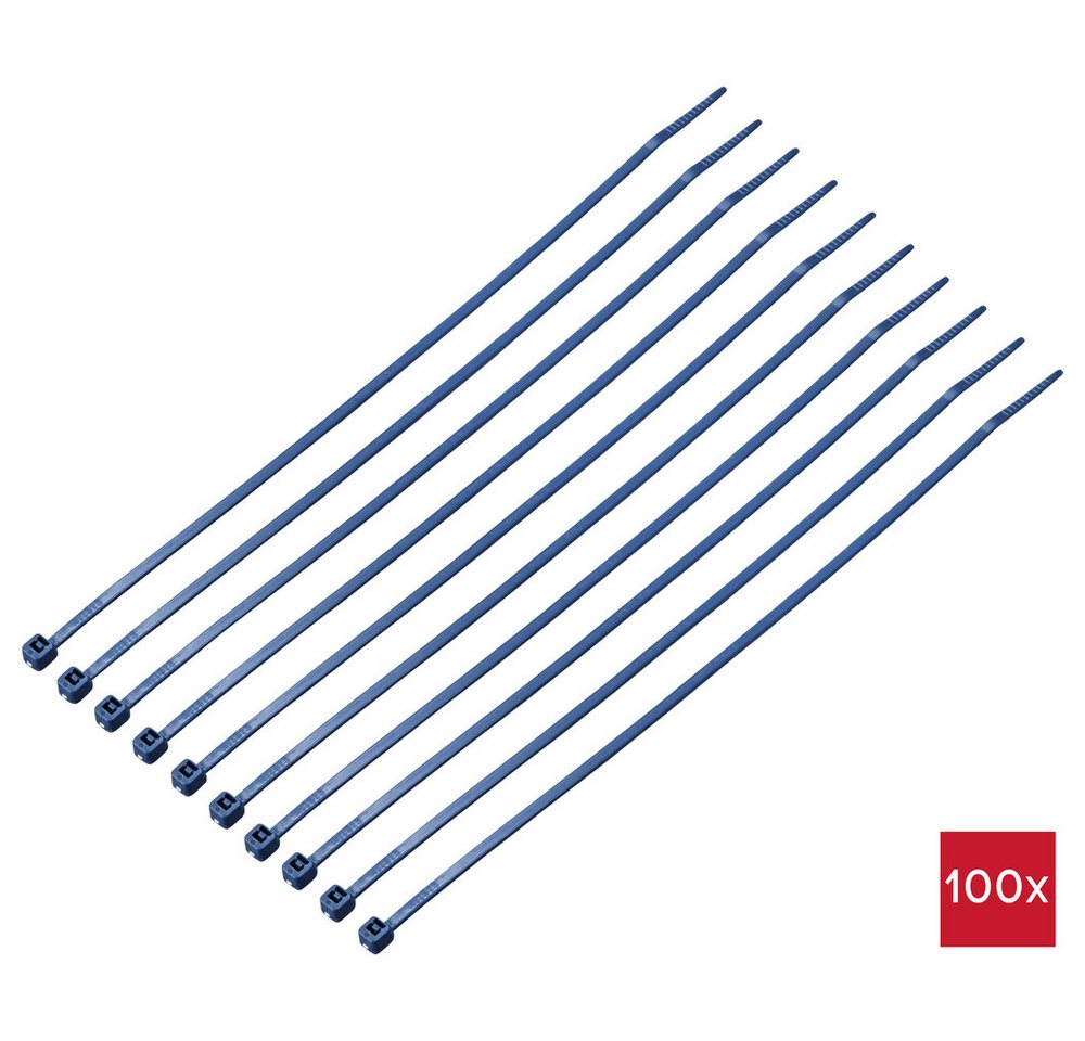 TRU COMPONENTS Kabelbinder TRU COMPONENTS TC-12533348 Kabelbinder 203 mm 2.5 mm Blue Metall dete (TC-12533348) von TRU COMPONENTS