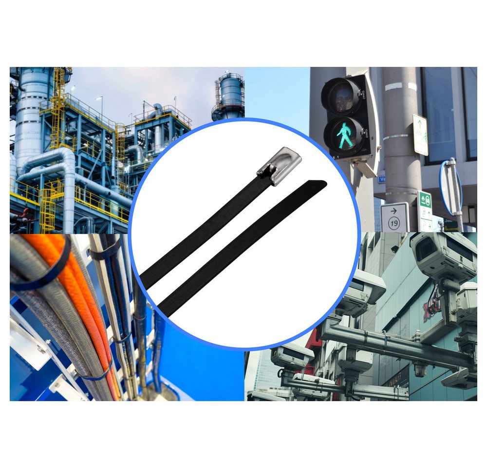TRU COMPONENTS Kabelbinder TRU COMPONENTS TC-12656668 Stahlkabelbinder 290 mm 4.6 mm AISI 316 mi (TC-12656668) von TRU COMPONENTS
