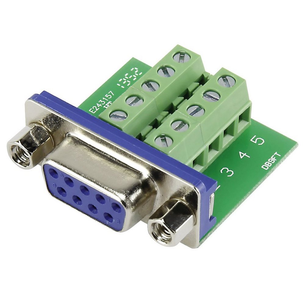 TRU COMPONENTS TRU COMPONENTS DSUB09F-10TB-2 1229331 D-SUB Buchse 90 ° Polzahl: 9 Sch Elektro-Kabel von TRU COMPONENTS