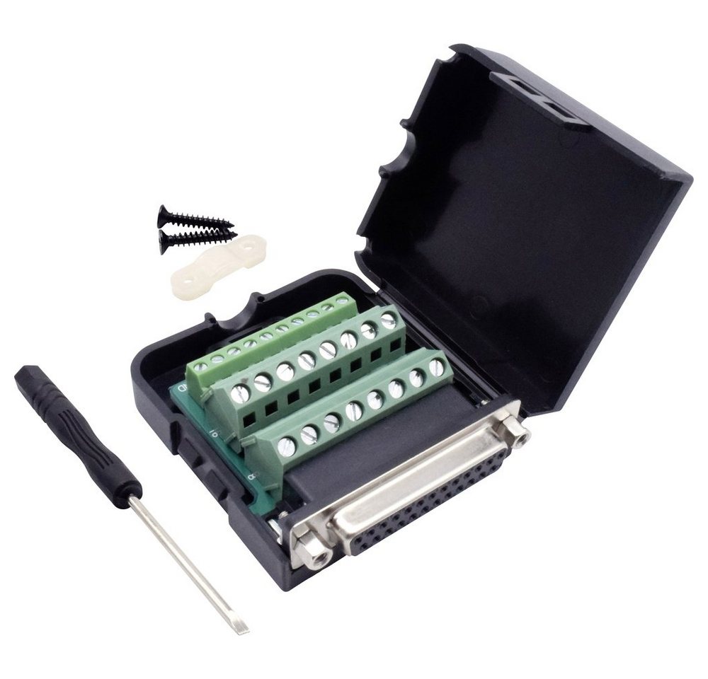TRU COMPONENTS TRU COMPONENTS T1904C101 D-SUB Buchsenleisten-Set Polzahl: 25 Schrau Elektro-Kabel von TRU COMPONENTS