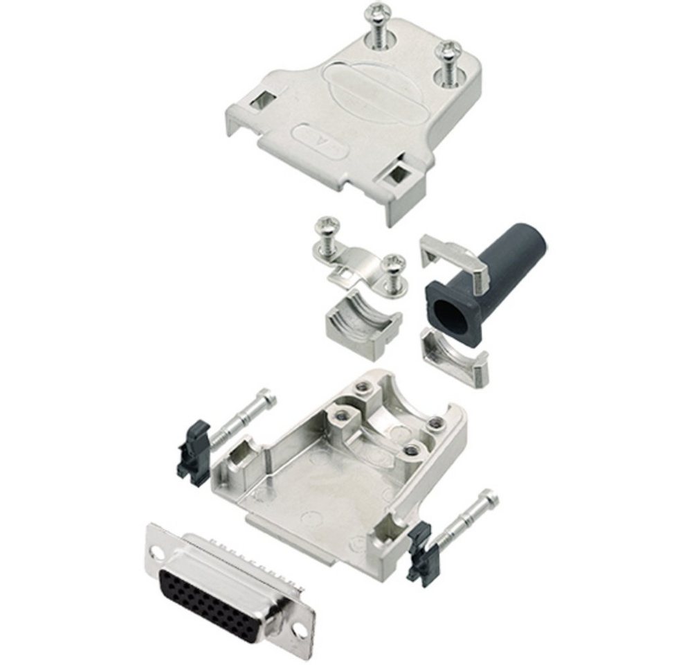 TRU COMPONENTS TRU COMPONENTS TCDTZF15HDS26K 7708588 D-SUB Buchsenleisten-Set 180 ° P Elektro-Kabel von TRU COMPONENTS