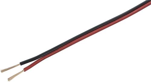 TRU COMPONENTS 1565746 Lautsprecherkabel 2 x 0.80mm² Rot, Schwarz 100m von TRU Components