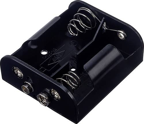 TRU COMPONENTS BH-221B Batteriehalter 2x Baby (C) Druckknopfanschluss von TRU Components