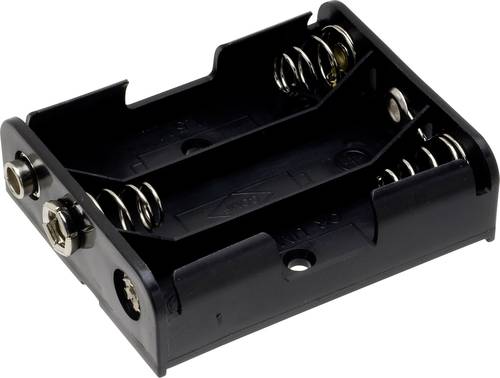 TRU COMPONENTS BH-331B Batteriehalter 3x Mignon (AA) Druckknopfanschluss von TRU Components