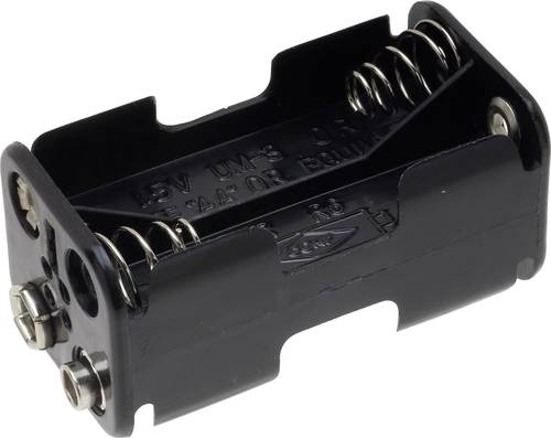 TRU COMPONENTS BH-343-2B Batteriehalter 4x Mignon (AA) Druckknopfanschluss von TRU Components
