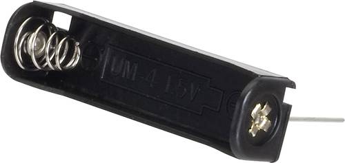 TRU COMPONENTS BH-411-3P Batteriehalter 1x Micro (AAA) Kontaktpole von TRU Components