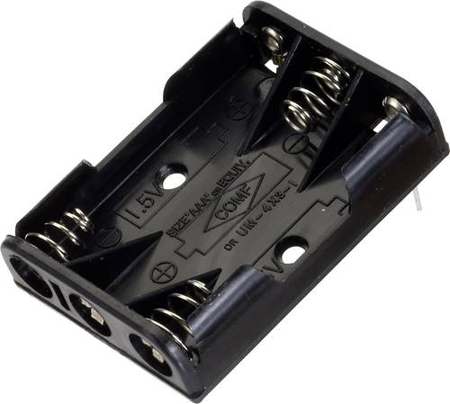 TRU COMPONENTS BH 431-1P Batteriehalter 3x Micro (AAA) Kontaktpole von TRU Components