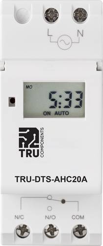 TRU COMPONENTS Betriebsspannung: 230 V/AC TRU-DTS-AHC20A 1 Wechsler 20A 250 V/AC Wochenprogramm von TRU Components