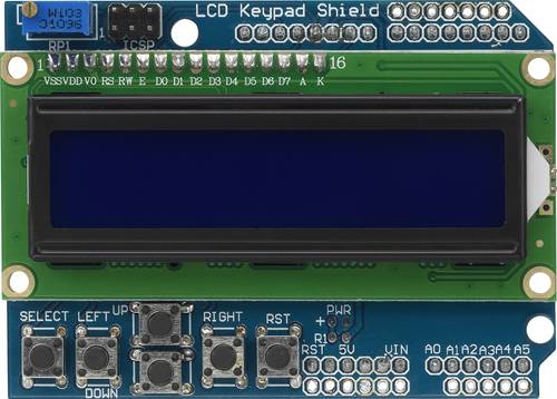 TRU COMPONENTS Display-Modul 5.6cm (2.22 Zoll) 16 x 2 Pixel Passend für (Entwicklungskits): Arduino von TRU Components