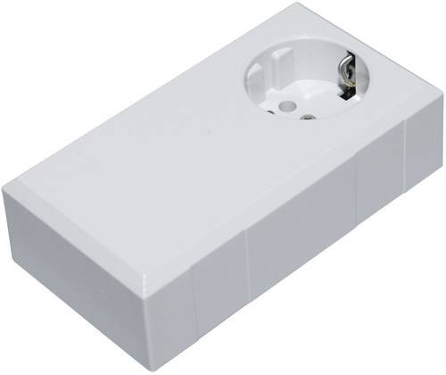 TRU COMPONENTS ESO 1250 E Stecker-Gehäuse 125 x 67 x 50 Polycarbonat, ABS Lichtgrau 1St. von TRU Components