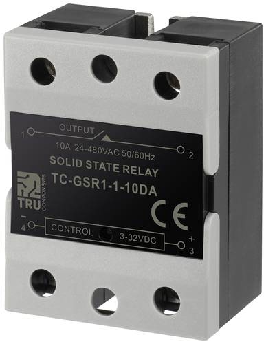 TRU COMPONENTS Halbleiterrelais TC-GSR-1-10DA 10A Schaltspannung (max.): 480 V/AC Gleichstromschaltu von TRU Components