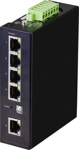 TRU COMPONENTS Industrial Ethernet Switch 1+4 Port 10 / 100 / 1000MBit/s von TRU Components