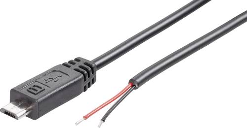 TRU COMPONENTS Konfektionierter Micro USB-B Stecker mit offenem Kabelende Stecker, gerade Micro USB- TRU COMPONENTS Konfektionierter Micro USB-B Stecker mit offenem Kabelende Stecker, gerade Micro USB- von TRU Components