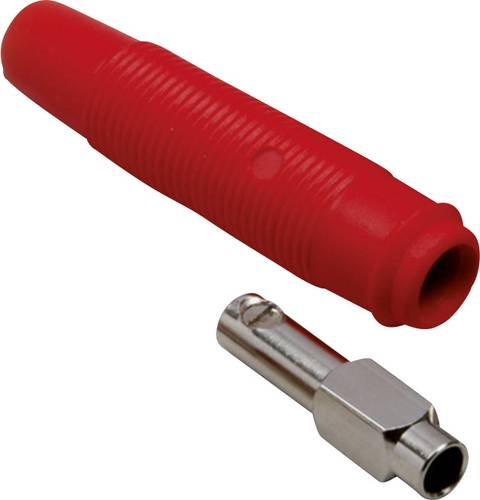 TRU COMPONENTS Laborbuchse Kupplung, gerade Stift-Ø: 4mm Rot 100St. von TRU Components