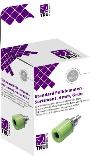 TRU COMPONENTS Laborsteckverbinder-Sortiment Buchse, Einbau vertikal Grün 10St. TRU COMPONENTS Laborsteckverbinder-Sortiment Buchse, Einbau vertikal Grün 10St. von TRU Components