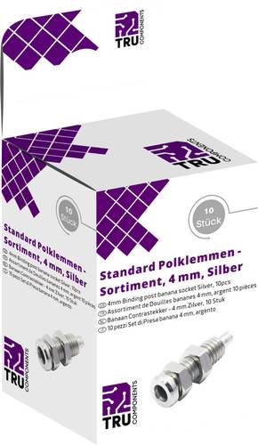 TRU COMPONENTS Laborsteckverbinder-Sortiment Buchse, Einbau vertikal Silber 10St. TRU COMPONENTS Laborsteckverbinder-Sortiment Buchse, Einbau vertikal Silber 10St. von TRU Components