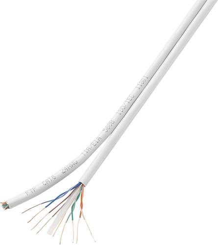 TRU COMPONENTS Netzwerkkabel CAT 6 U/UTP 8 x 2 x 0.196mm² Weiß 100m von TRU Components