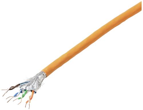 TRU COMPONENTS Netzwerkkabel CAT 7 S/FTP 4 x 2 x 0.24mm² CPR-Dca zertifiziert Orange 100m von TRU Components