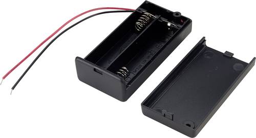 TRU COMPONENTS SBH-321-3A Batteriehalter 2x Mignon (AA) Kabel von TRU Components