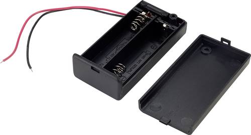 TRU COMPONENTS SBH-321-3AS Batteriebox 2x Mignon (AA) Kabel von TRU Components