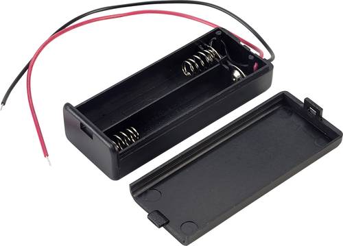TRU COMPONENTS SBH-421-2A Batteriebox 2x Micro (AAA) Kabel von TRU Components