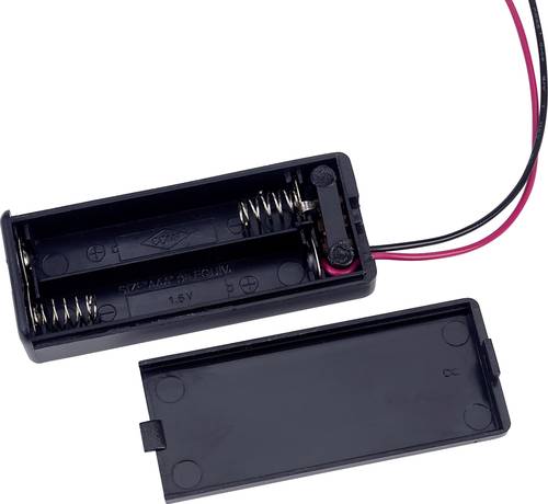 TRU COMPONENTS SBH421-1AS Batteriehalter 2x Micro (AAA) Kabel von TRU Components