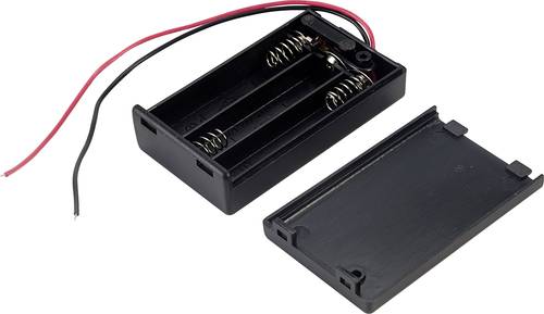 TRU COMPONENTS SBH431-1AS Batteriehalter 3x Micro (AAA) Kabel von TRU Components