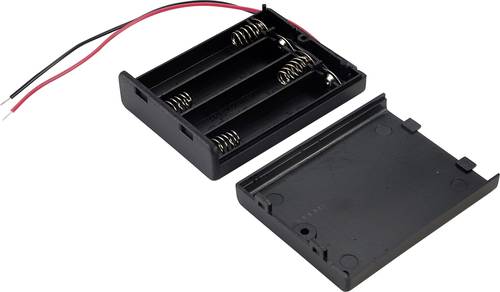 TRU COMPONENTS SBH441A Batteriehalter 4x Micro (AAA) Kabel von TRU Components