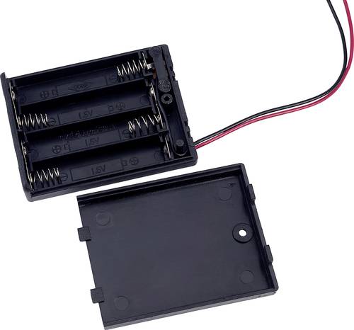 TRU COMPONENTS SBH441AS Batteriehalter 4x Micro (AAA) Kabel von TRU Components