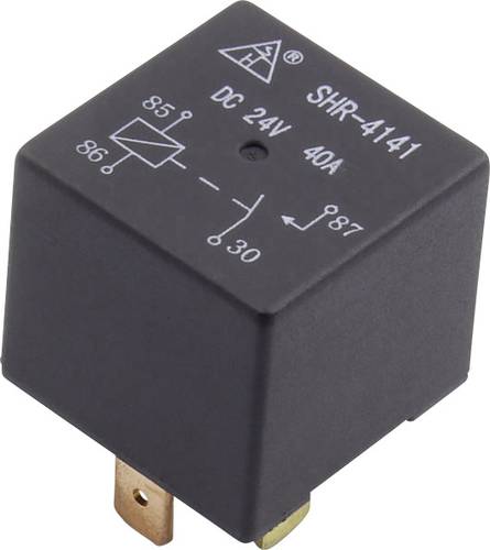 TRU COMPONENTS SHR-4141A SHR-12VDC-F-A 4pin Kfz-Relais 12 V/DC 40A 1 Schließer von TRU Components