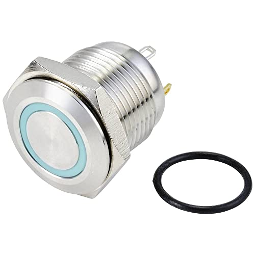 TRU COMPONENTS TC-10090920 Vandalismusgeschützter Drucktaster 48V/DC 2A 1x GQ16F-10E/J/B/24V/S von TRU Components