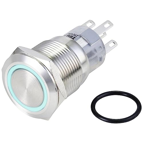 TRU COMPONENTS TC-10090952 Drucktaster Vandalismusgeschützt 250V/AC 3A 3A 1x LAS1-AGQ-11ZE/B/24V/S von TRU Components