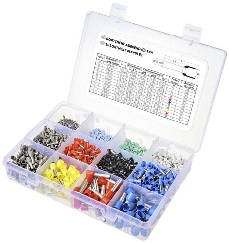 TRU COMPONENTS TC-11991828 Aderendhülsen-Sortiment 0.14 mm², 0.25 mm², 0.34 mm², 0.5 mm², 0.75 TRU COMPONENTS TC-11991828 Aderendhülsen-Sortiment 0.14 mm², 0.25 mm², 0.34 mm², 0.5 mm², 0.75 von TRU Components