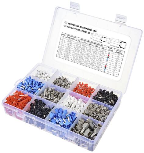 TRU COMPONENTS TC-11991840 Aderendhülsen-Sortiment 0.5 mm², 0.75 mm², 1 mm², 1.5 mm², 2.5 mm², TRU COMPONENTS TC-11991840 Aderendhülsen-Sortiment 0.5 mm², 0.75 mm², 1 mm², 1.5 mm², 2.5 mm², von TRU Components
