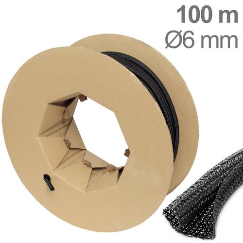 TRU COMPONENTS TC-12352448 T24CA011 Geflechtschlauch Schwarz Polyester 6 bis 7mm 100m TRU COMPONENTS TC-12352448 T24CA011 Geflechtschlauch Schwarz Polyester 6 bis 7mm 100m von TRU Components
