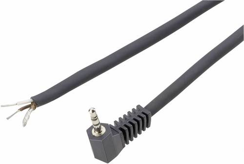 TRU COMPONENTS TC-2517028 Klinken-Steckverbinder 2.5mm Stecker, gewinkelt Polzahl (num): 2 Mono Schw von TRU Components