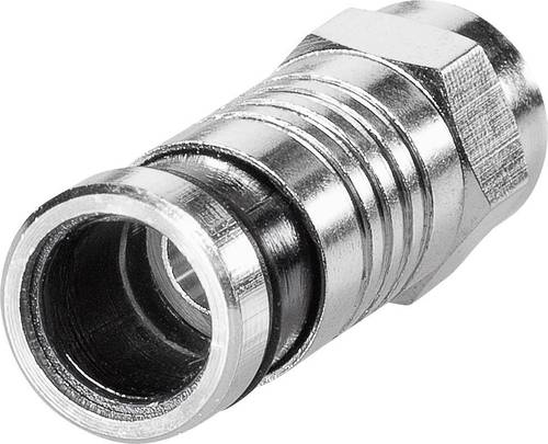 TRU COMPONENTS TC-2520044 F-Stecker Kompression Anschlüsse: F-Stecker Kabel-Durchmesser: 6.8mm 100S von TRU Components